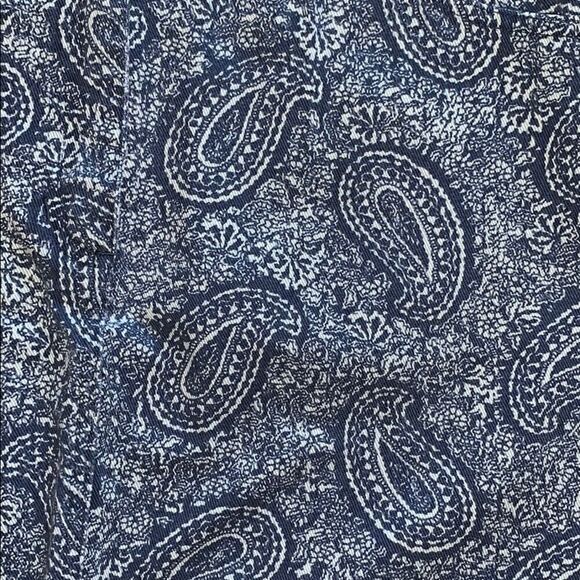 JONES WEAR SPORT blue paisley jean skirt 4 - Picture 2 of 7